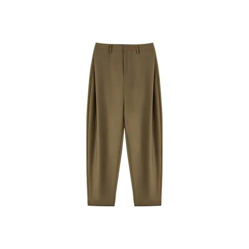 LUYOUYE Повседневные брюки женские кофейно-зеленые