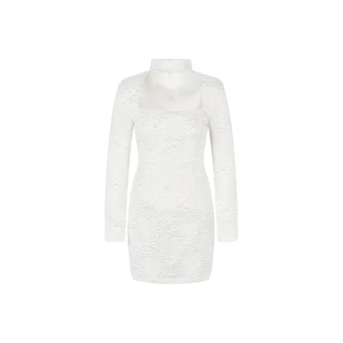 ICEONME A Линия Юбка Платье Pearl White