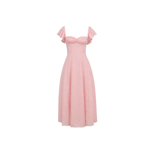 HOUSE OF CB EMMA Короткий рукав Платье Женское Розовый Розовый