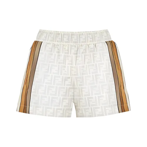 FENDI Белые Женские Повседневные Шорты