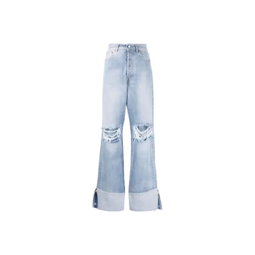 Vetements Синие Женские Джинсы