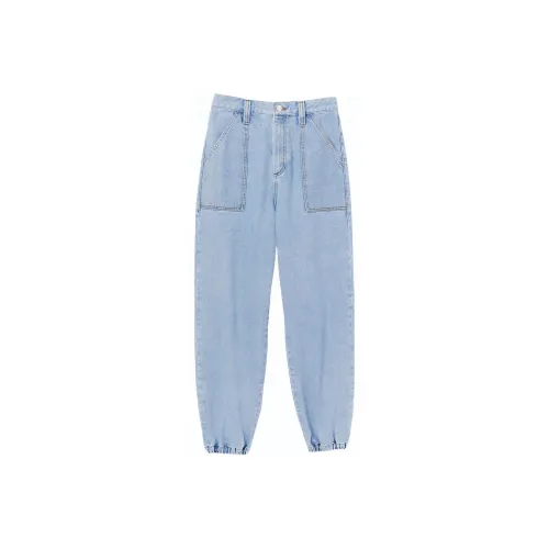SANDRO SS23 Светло-синие Женские Джинсы