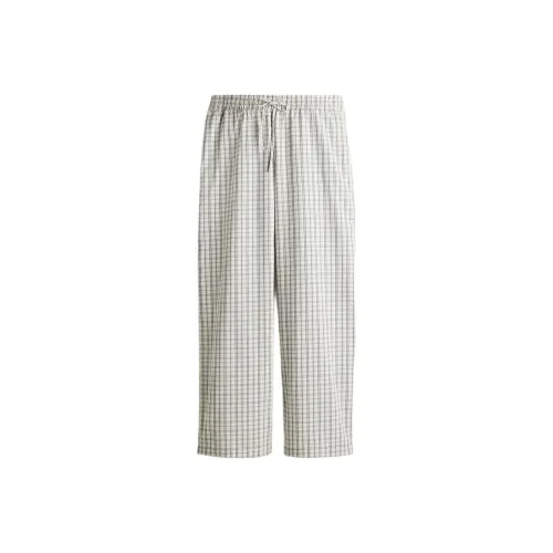H&M Серые/Клетчатые Женские Повседневные Брюки