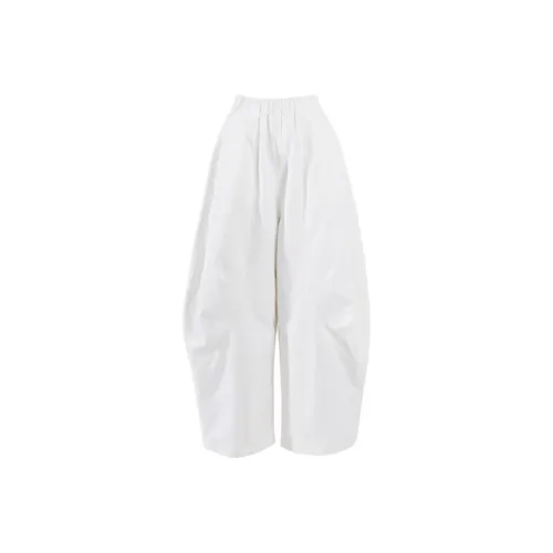 Wen Shan Повседневные брюки Женские Белые