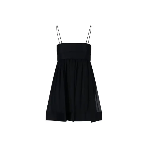 SAINT LAURENT SS22 Без рукавов Платье Женское Черное