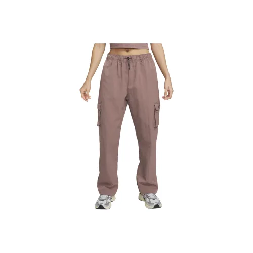 Nike Sportswear Essentials Series Карго Брюки Женские Дымчатый Розовый Фиолетовый