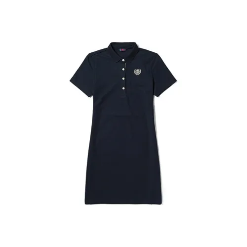 KAPPA Короткий рукав платье женское цвет полночный синий
