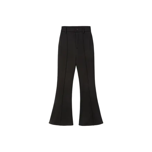 Ouyang Bootcut Повседневные брюки Женские Черный