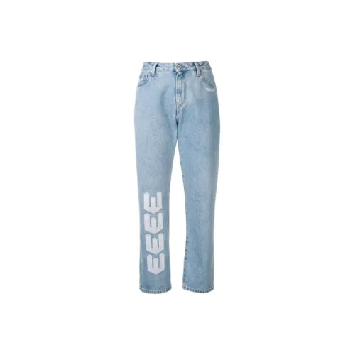 Off Белый SS19 Женские Джинсы