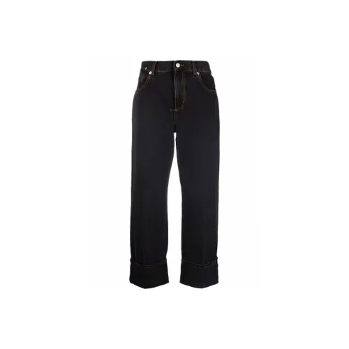 Alexander McQueen Женские джинсы черного цвета