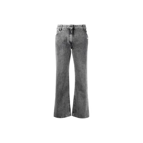 Off Белый SS21 Джинсовый серый Женские джинсы