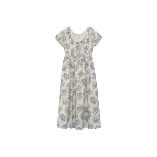 Babymoon Print Женские Короткие Платья с Рукавами