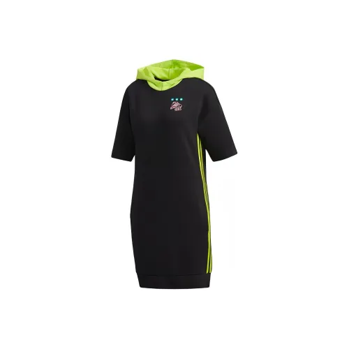 ADIDAS NEO Короткий рукав Платье Женское Черное