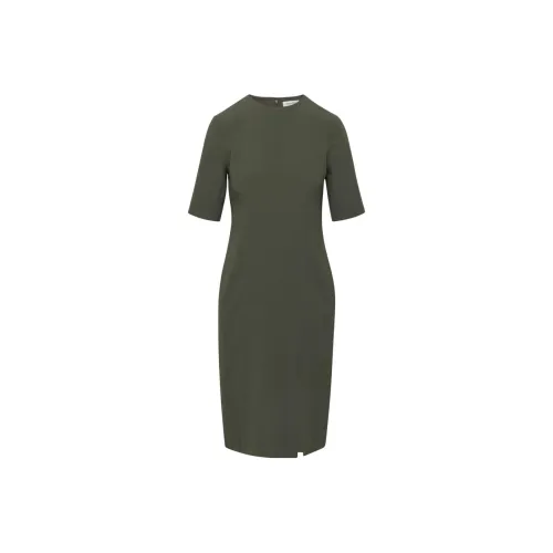 ARITZIA BABATON Exalt Платье Короткое с короткими рукавами Платье Женское Темно-оливковый Темно-оливковый