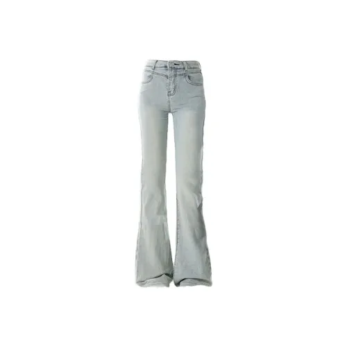 HELEH Светло-синие Женские Джинсы