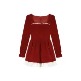 Красный, укороченный