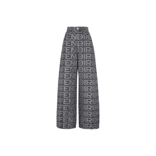 FENDI Черные Женские Джинсы