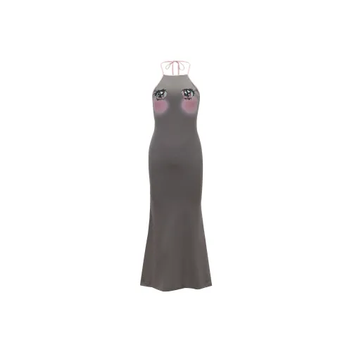 Nodress Серый Женские Платья без рукавов