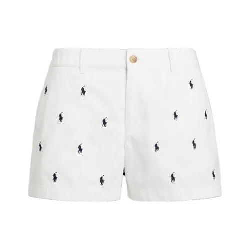 Polo Ralph Lauren Белые Женские Повседневные Шорты
