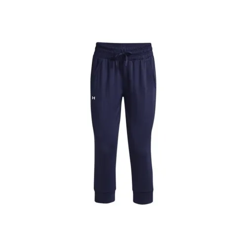 Under Armour HeatGear Темно-синие Женские Вязаные Тренировочные Брюки