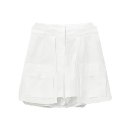OVV Breeze Series Натуральный белый Однотонный 07 Женские Повседневные шорты