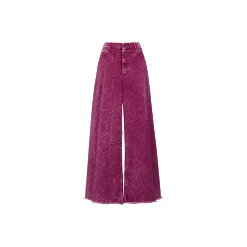 MARNI Розово-красные Женские Джинсы