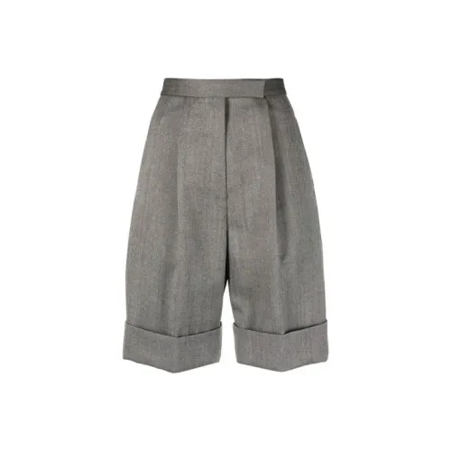 THOM BROWNE Серые Женские Повседневные Шорты
