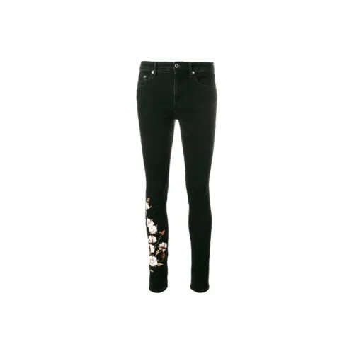 Off Белый FW21 Черный Женские Джинсы