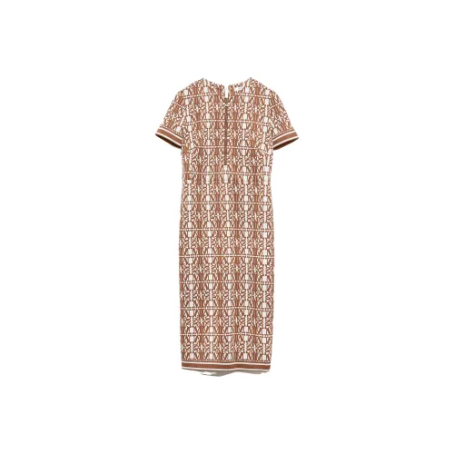 MaxMara Короткий рукав Платье Женское Бронза