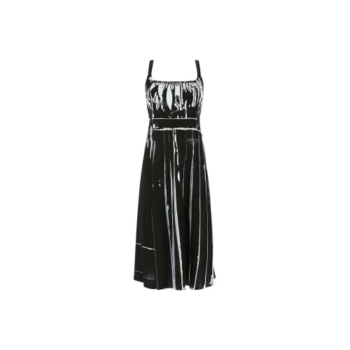 PRADA Черные Женские Платья без рукавов