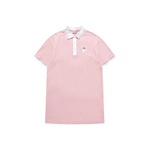 FILA FUSION Юноша Розовый Женские Короткие Платья с Рукавами