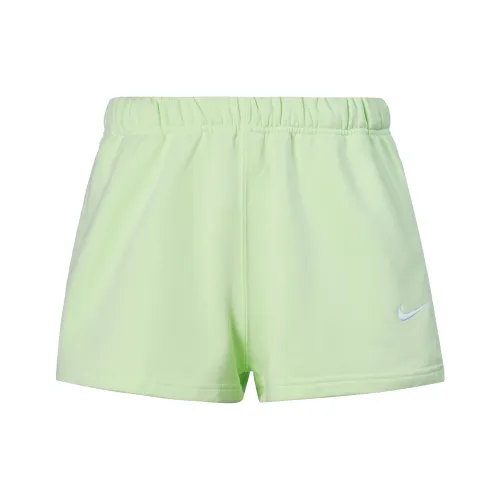 Nike Повседневные шорты Женские Неоново-желтые
