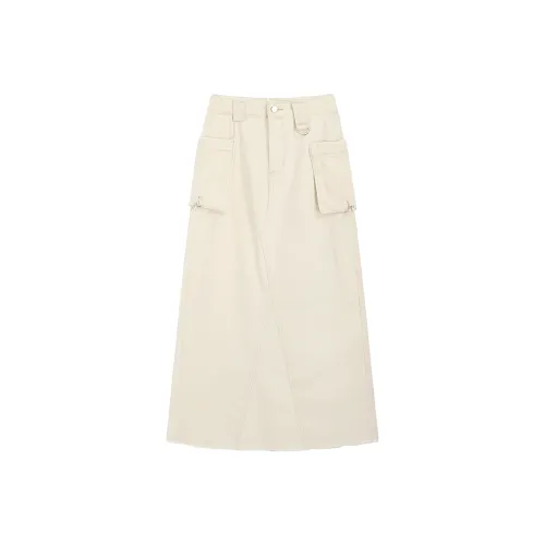 Garbege Женские джинсовые длинные юбки