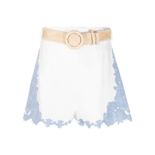 Zimmermann Белые Женские Повседневные Шорты