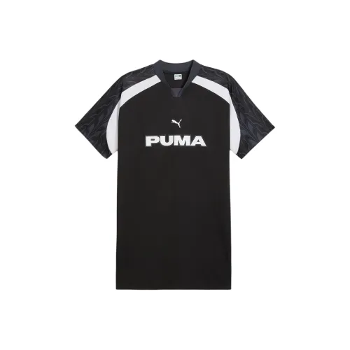 PUMA FOOTBALL JERSEY Короткий рукав Платье Женское Черное