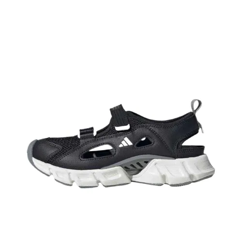 Adidas Climacool Slip-Resistant Низкие Топы Детские Сандалии Черные Подростки