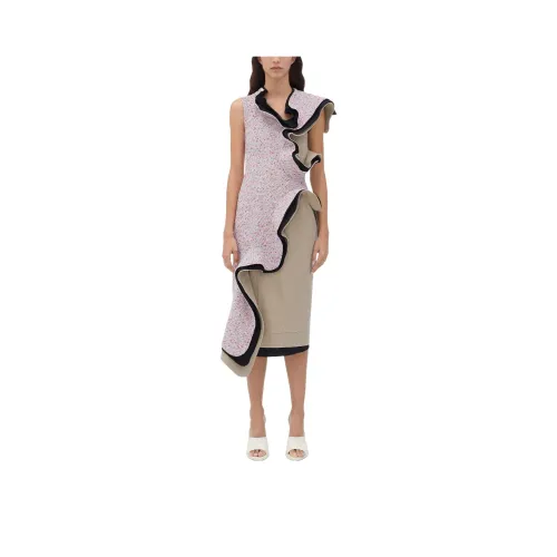 Bottega Veneta SS24 Sleeveless Dress Women's Multicolor Bottega Veneta SS24 Платье без рукавов Женское Многоцветное