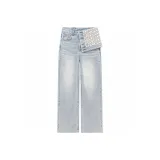 Светлый деним синий