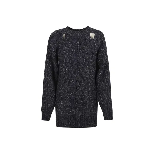 ISABEL MARANT ETOILE Длинное платье с длинными рукавами женское черное