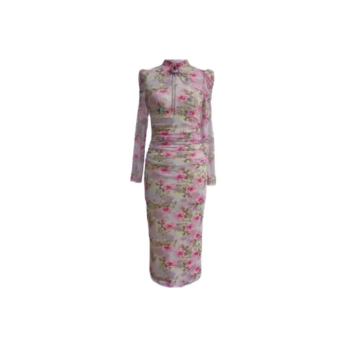 SIMEIZI Джульета Женские Длинные Платья с Длинными Рукавами