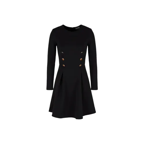 EMPORIO ARMANI SS24 Длинное платье с длинными рукавами женское