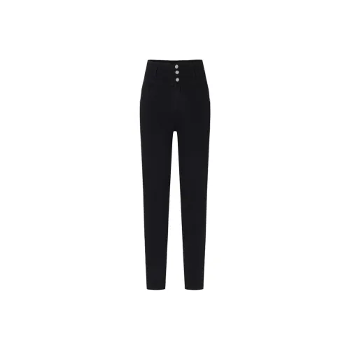 MO CO Denim Черные Женские Джинсы