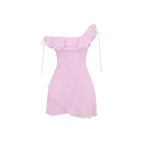 HOUSE OF CB KALENA Slip Платье Женское Хлопок Конфетный Конфетный