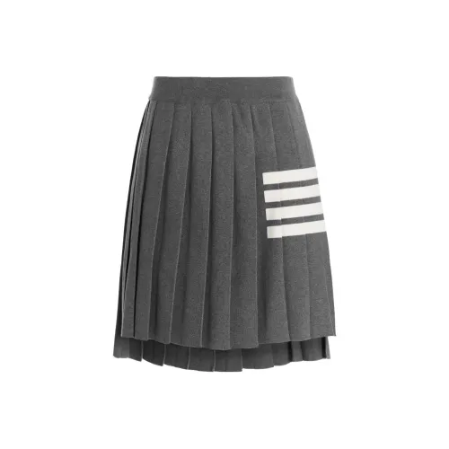 THOM BROWNE Серые Женские Повседневные Короткие Юбки