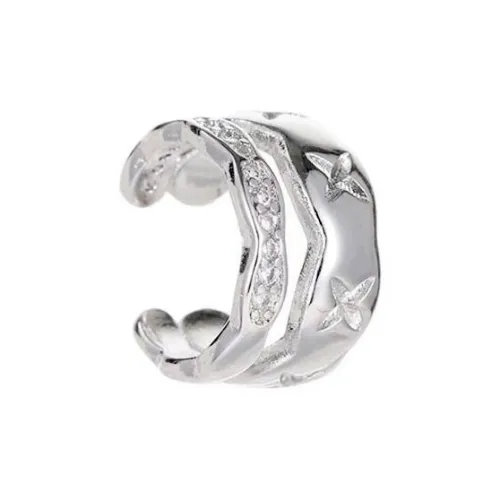 HAZYOU Сплав Нижняя заколка On Серьги Унисекс