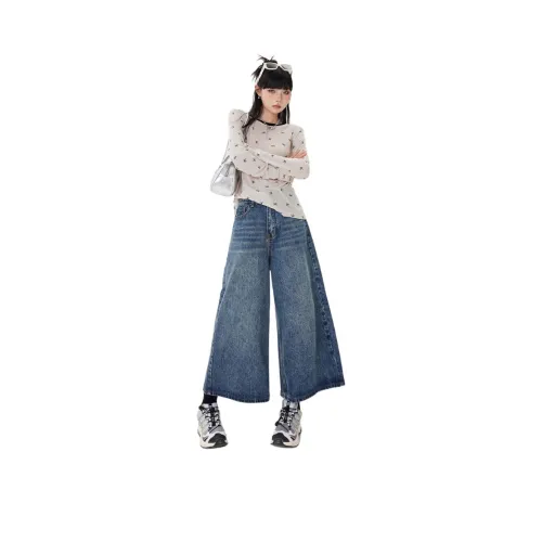 JIYILIAN Джинсы Женские Винтажные Синие