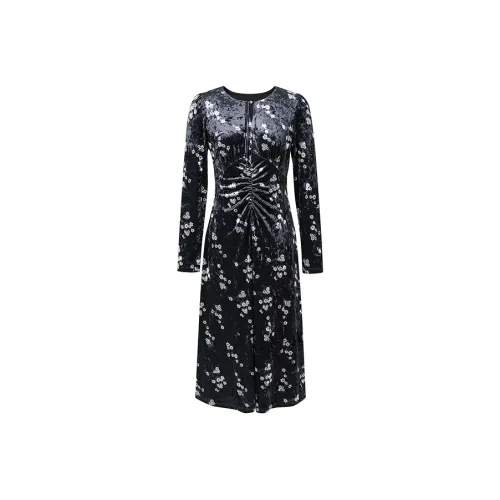 Hopeshow Длинное платье с длинными рукавами женское