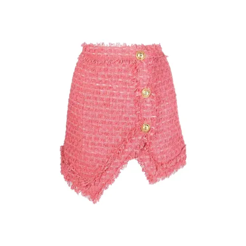 BALMAIN Розовые Женские Повседневные Короткие Юбки