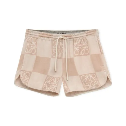 LOEWE SS24 Повседневные шорты Женские Тоскана Бежевый Желтый