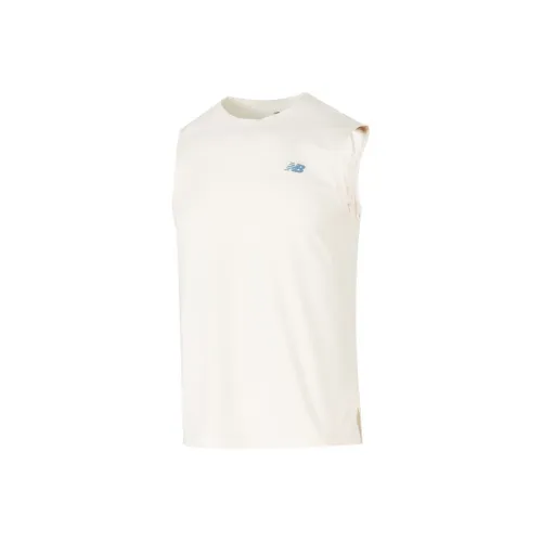 New Balance Майка Мужская Айвори Белый